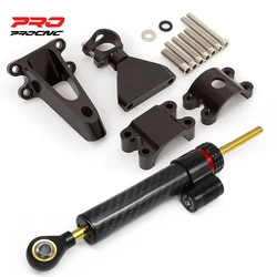 Carbon Motorcycle Steering Damper For Honda CBR 600 F4 F4I 1999-2003 Stabilizer Linear Reversed Safety Control+Bracket
