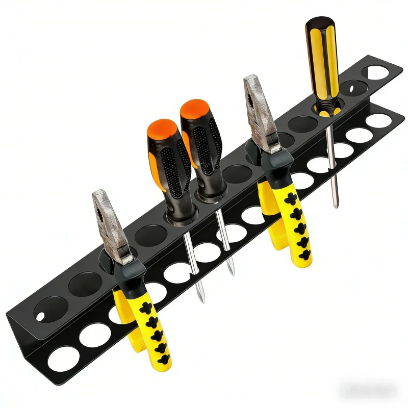 

Настенная антикоррозийная доска для хранения инструментов (14 секций) для дома и мастерской, подходит для отверток и плоскогубцев, органайзер-стойка