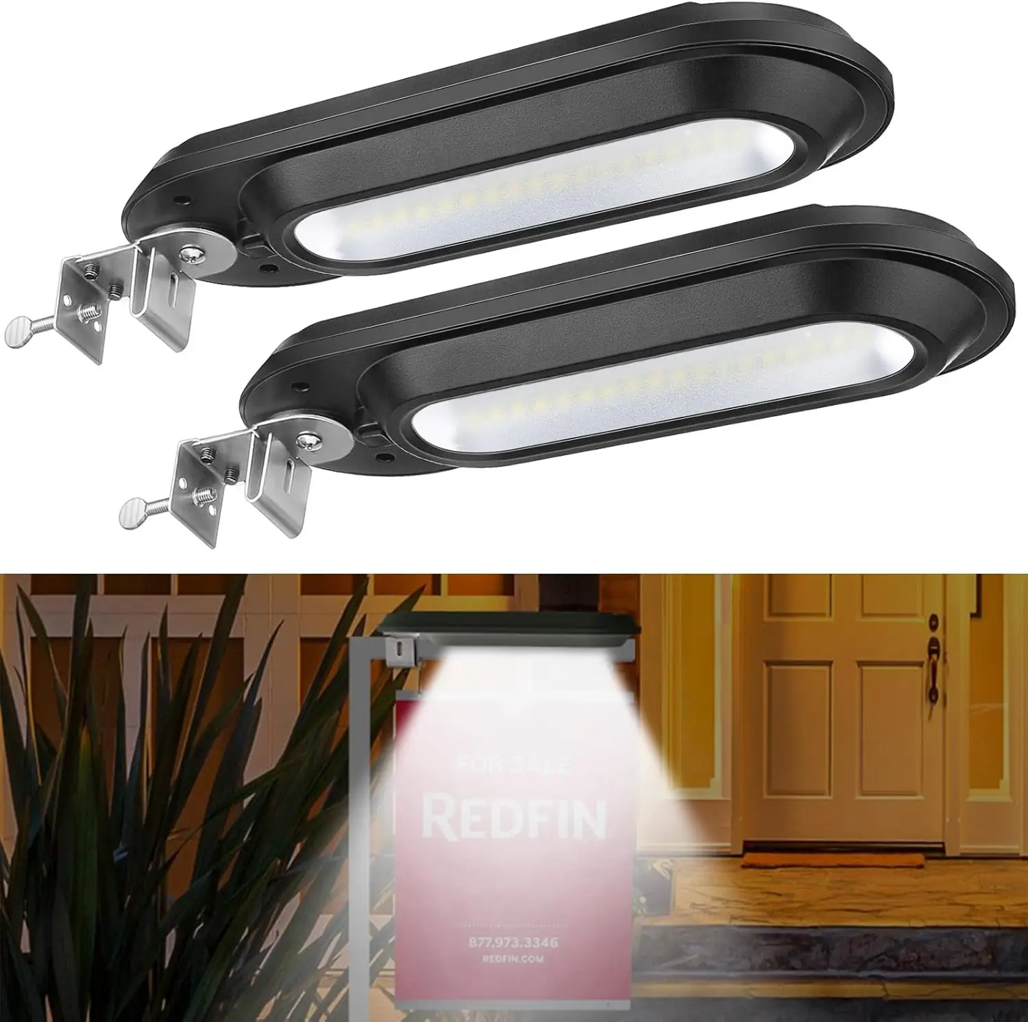 

Солнечная вывеска, уличное 18-светодиодное освещение для вывесок, солнечный забор, желоб, световая полоса, регулируемый поворотный монтажный кронштейн