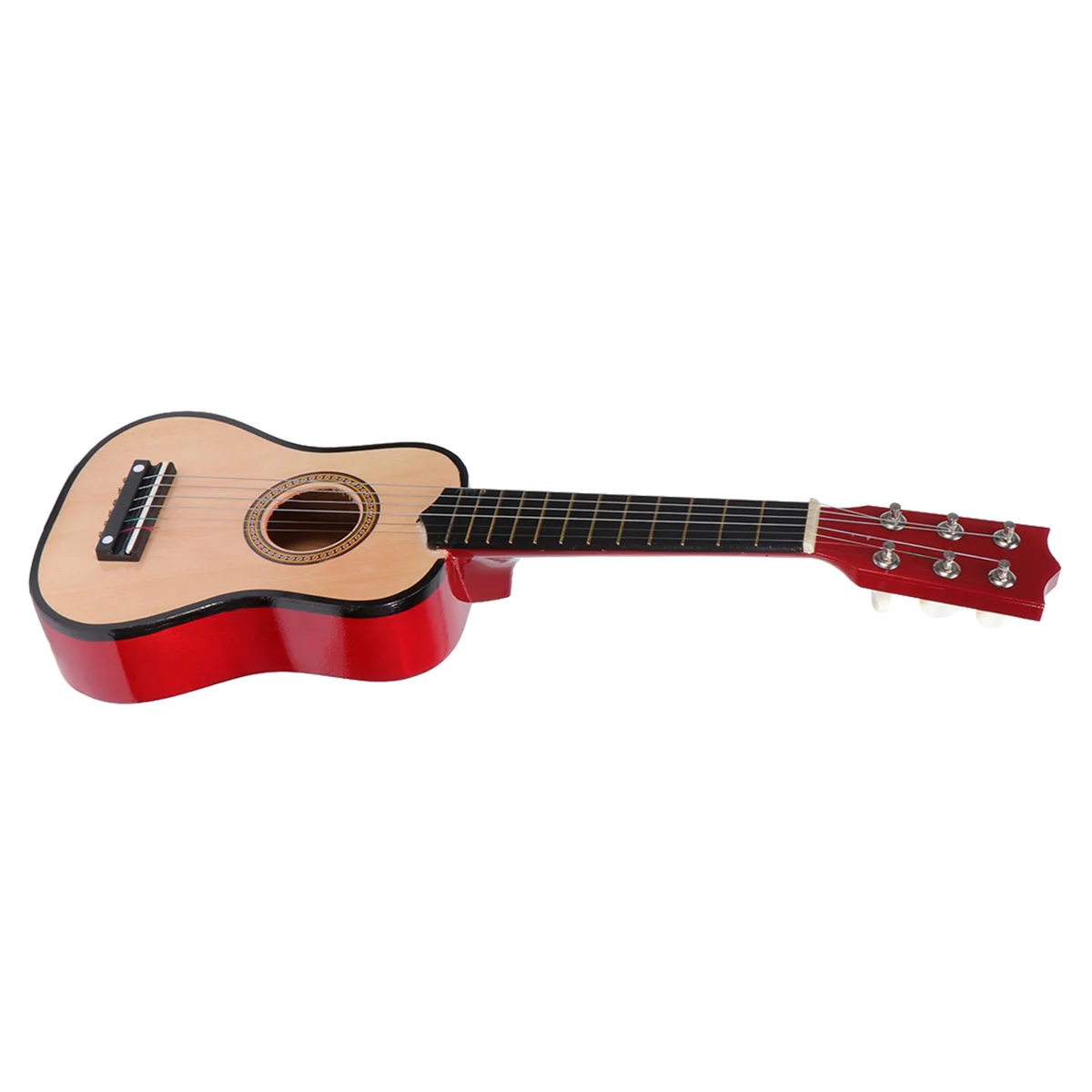 

21-дюймовая детская акустическая фолк-гитара для начинающих, музыкальный инструмент с деревянным корпусом, сбалансированный звук для использования дома и в путешествиях