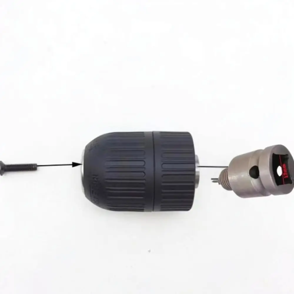 Drill Chuck Converter For Impact Wrench Power Tool Adapter Bit Holder Attachment Hand Tight Replacement Hardware Spare Part