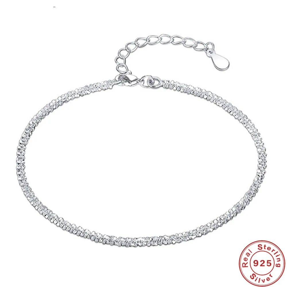 

Женский браслет из серебра 925 пробы, со сверкающими бриллиантами