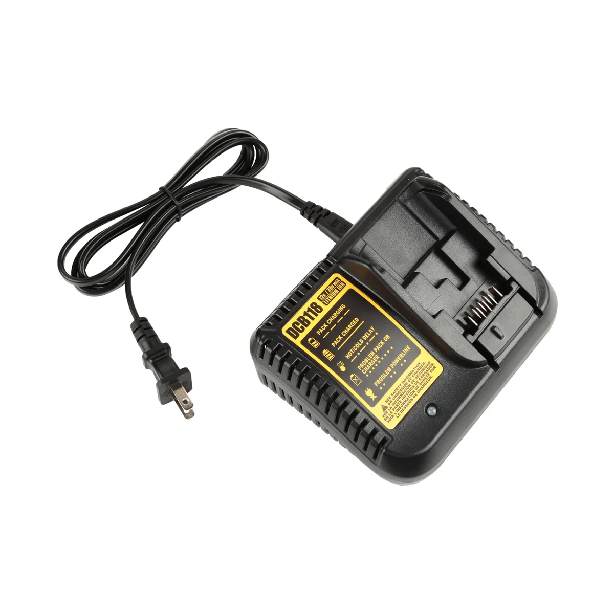Carregador de Bateria para Dewalt 12v 14.4v 18v 20v Dcb200 Dcb201 Dcb203 Dcb205 Dcb206 Dcb140 Dcb121 us Plug