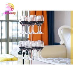 DEOUNY Two Layers Stand For Glass Iron Wine Glass Hanger Rack  Furniture Wine Glasses Holder Wine Accessories