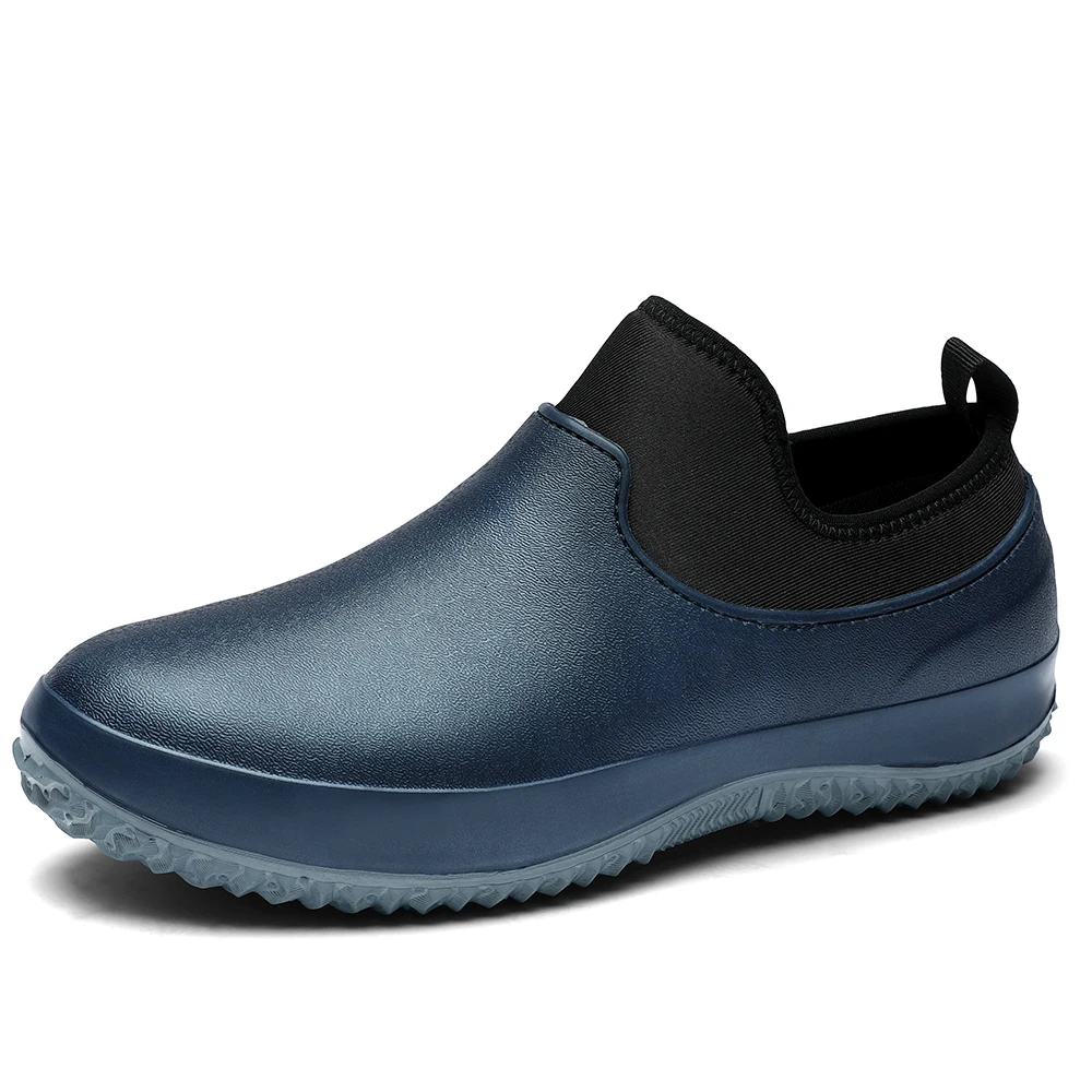 Mannen Werkkok Schoenen Grote Maat Antislip Casual Loafers Waterdichte En Oliedichte Platte Schoenen Restaurant Schoenen Outdoor Regenlaarzen