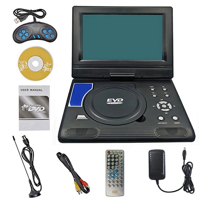 

9.8Inch Portable Mobile DVD EVD HD Player Supports Games Built-In 3D Sound Processing Supports FM Radio Function