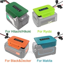 DIY Power Wheels Adapter Battery Adapter for Makita/Ryobi/Black&Decker/Hitachi/Hikoki 36V 40V Li-ion Battery with Fuse & Switch