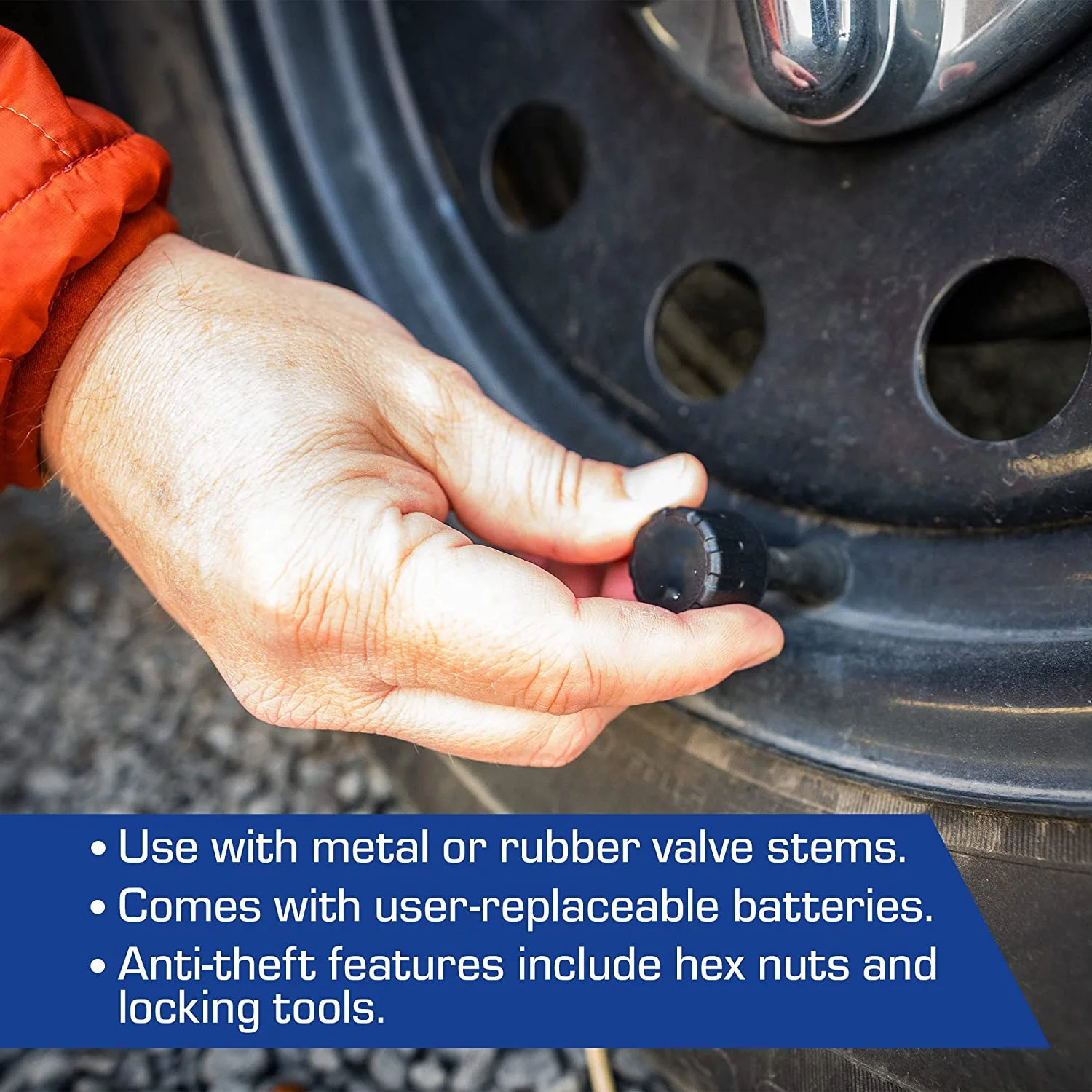 Sistem Pemantau Tekanan Ban TPMS Real-Time 10 Roda untuk Truk RV, Sensor Eksternal, Dropshipping, Pemasangan Mudah