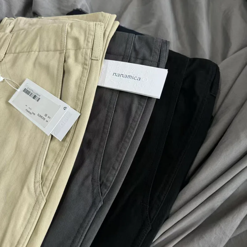 Pantaloni da pendolare da ufficio basic casual NANAMICA giapponese uomo donna pantaloni con tasche larghe di alta qualità streetwear pantaloni quotidiani