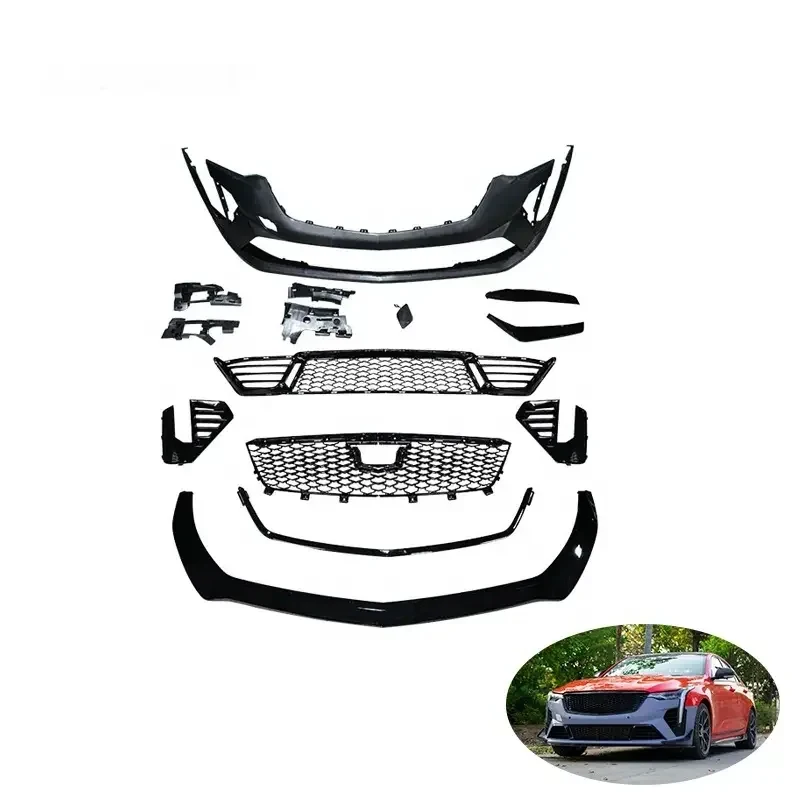 

High Quality PP Plastic Body Kit Front Bumper Diffuser for CT4