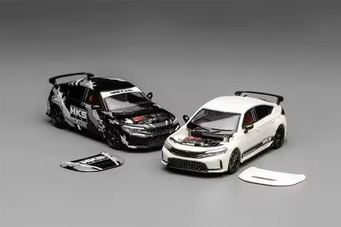 PreSale Motorhelix 1:64 Civic FL5 TYPE R HKS Livery Die-Cast Car Model Collection Miniature