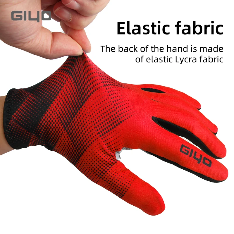 Bicycle Winter Thermal Full Finger Gloves MTB Road Bike Touch Screen Anti-skid Gloves Cycling Breathable Keep Warm Mittens