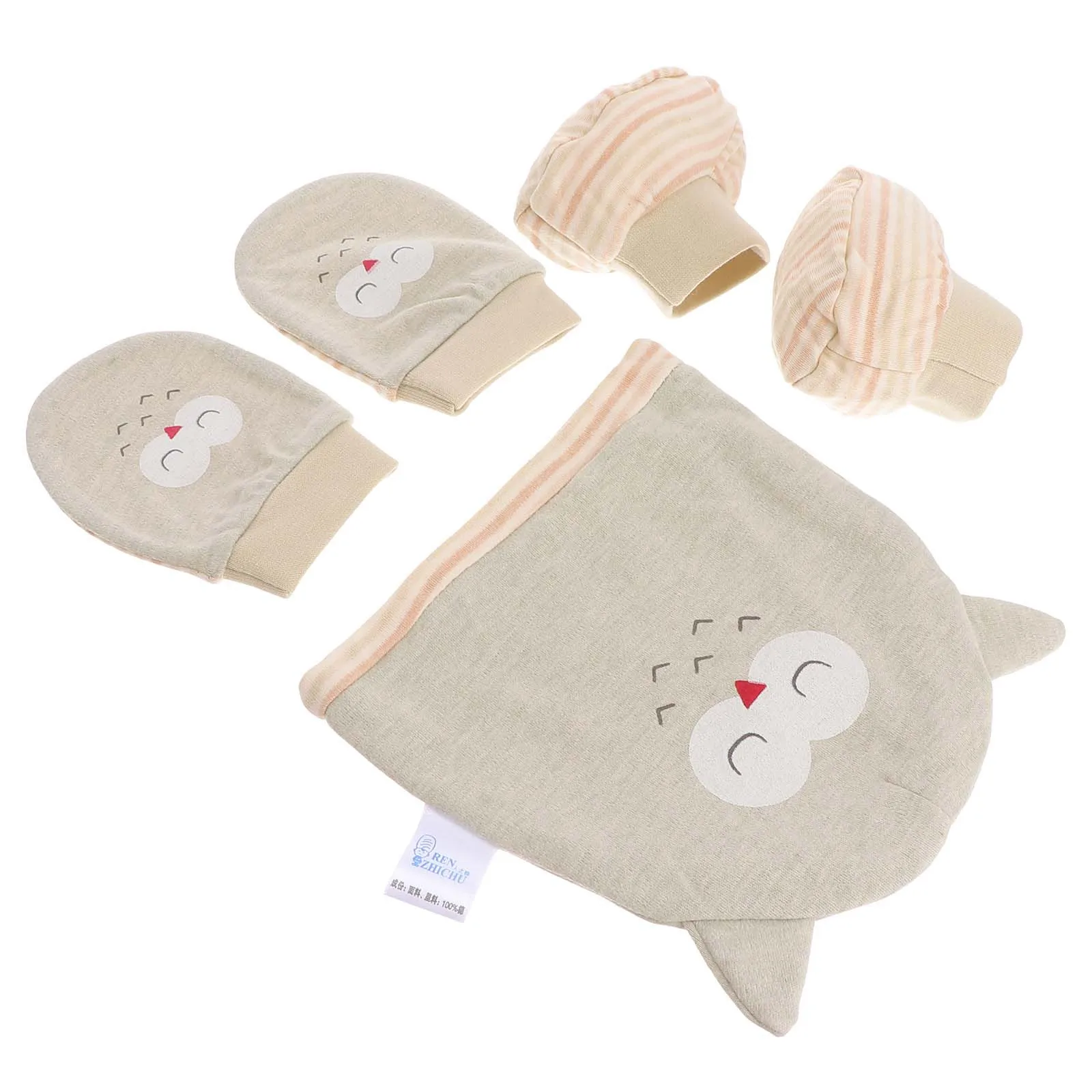 

1Set Baby Hat and Shoes Combo Adorable Premium Material Warm Winter Newborn Accessories for 0-5M Infants