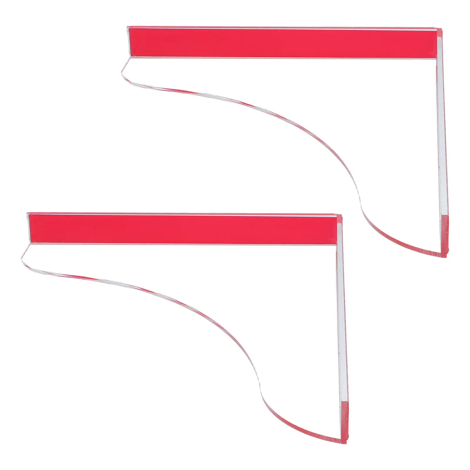 2Pcs Transparent Self Adhesive Acrylic Splash Guard for Tub Corner Waterproof Shower Water Blocker Bathroom Sink Splash view 4