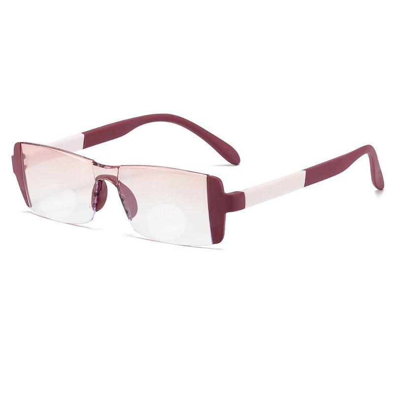 New Anti-blue Light Bifocals High-end Fashion Young Ultra-light Reading Glasses For The Elderly image 5