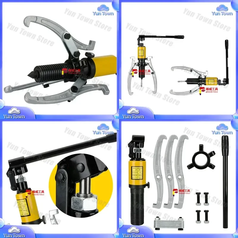 for 10 Ton Hydraulic Gear Puller Adjustable 3 Jaw Wheel Bearing Puller for Automotive Repair Tools Car Maintenance Equipment