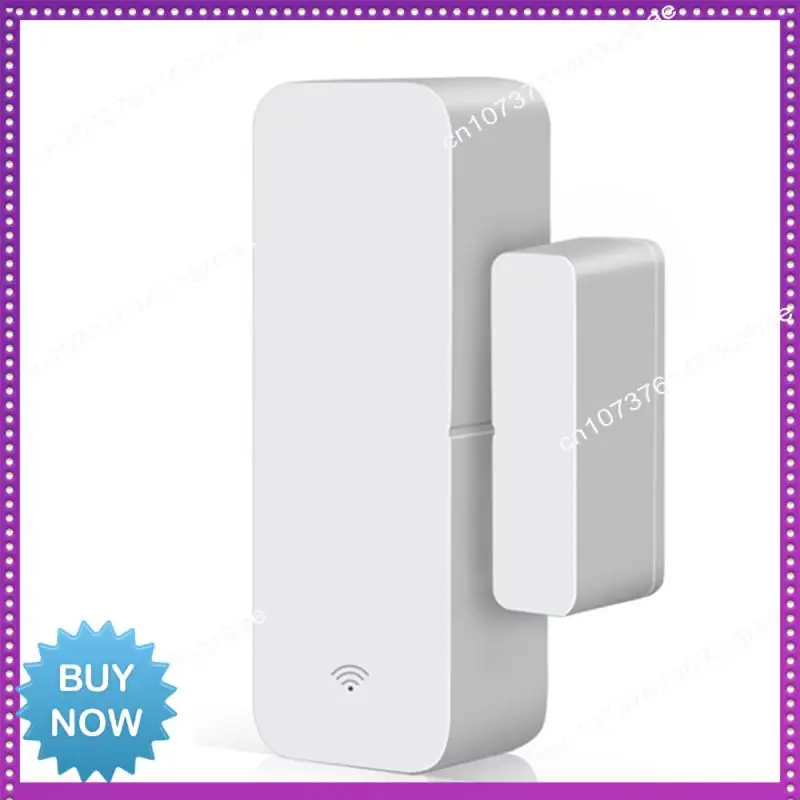 Hot Ltem 1 PCS Tuya Wifi Door Magnetic Smart Window Sensor Door Door Detector White ABS For Alexa Google Assistant