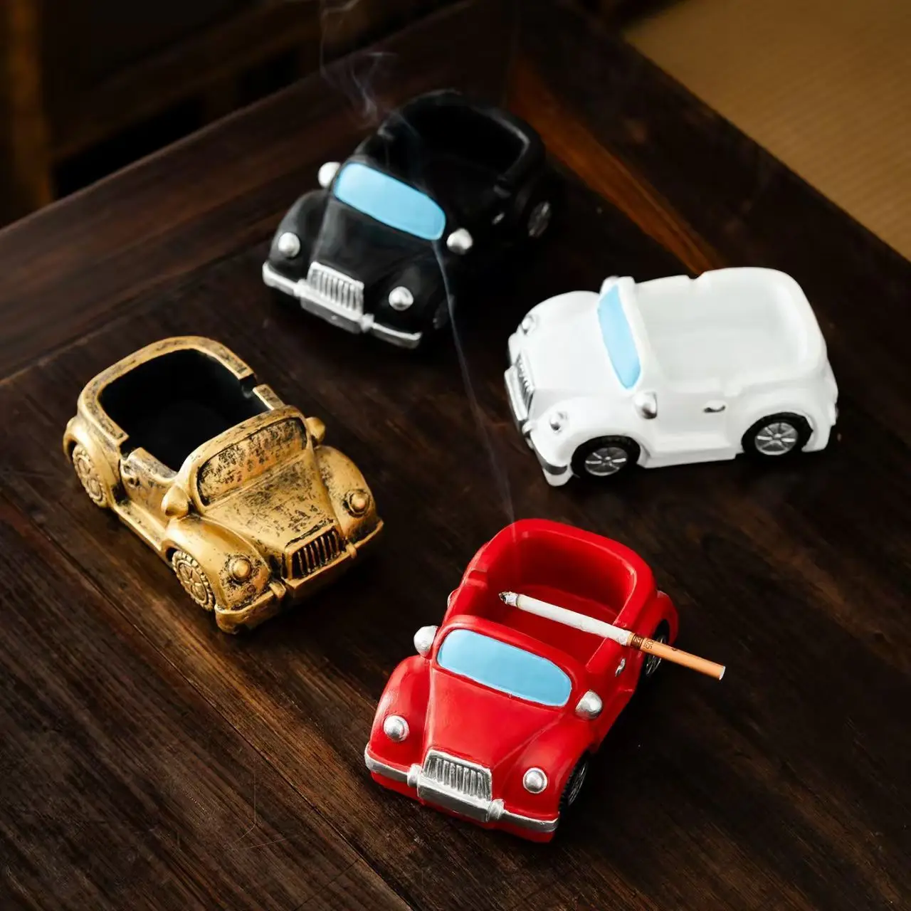 

Vintage Car Original Ashtray, Gift for Boyfriend, Gift for Father, Living Room Retro Office Solid Personalized Ashtray