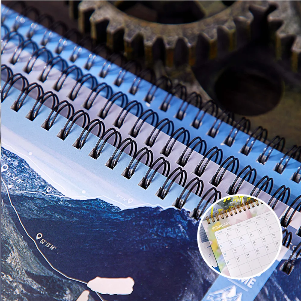 

Large Desk Calendar Thick Paper Office Calendar Retro Calendar Stable Structure Daily Planner For Meeting Planning Appointment