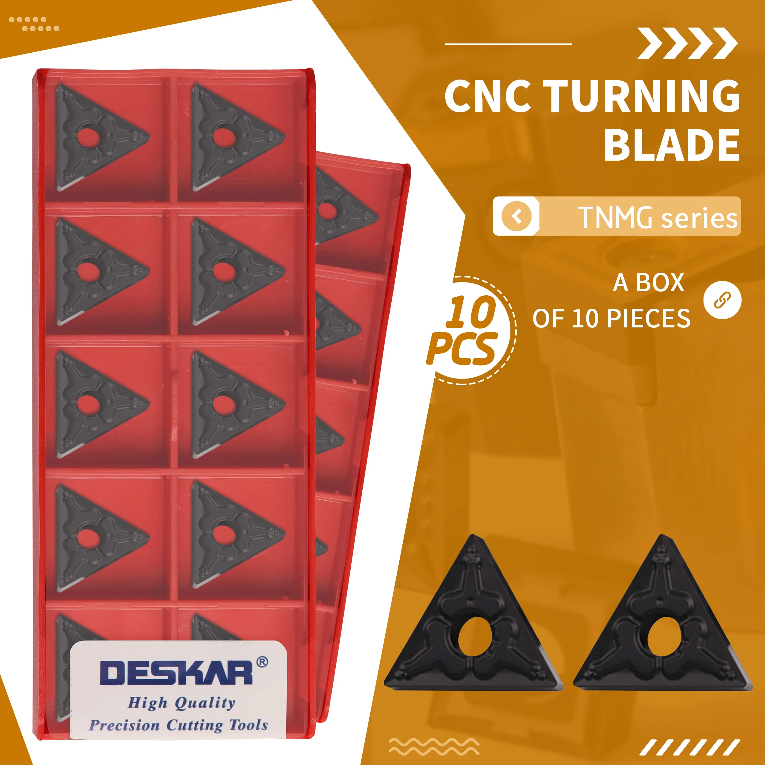 TNMG160408-CQ utensili per la lavorazione di tornitura del triangolo del tornio CNC HQ LF9118 DESKAR inserto in metallo duro