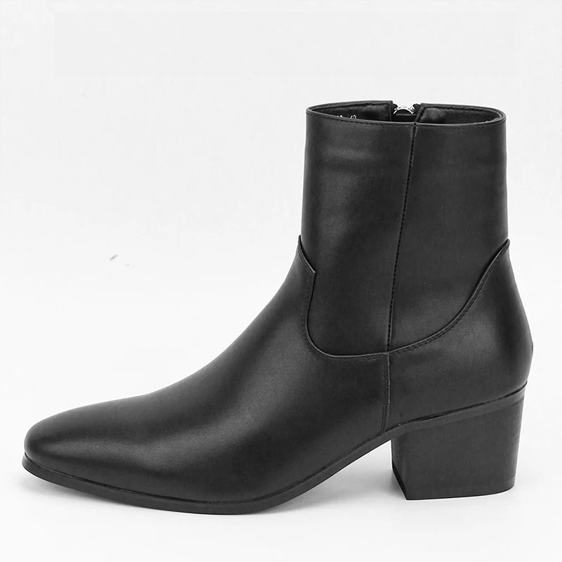High Quality Chelsea Boots Men Shoes Black Fashion Versatile Business Casual British Style Street Party Wear Classic Ankle Boots