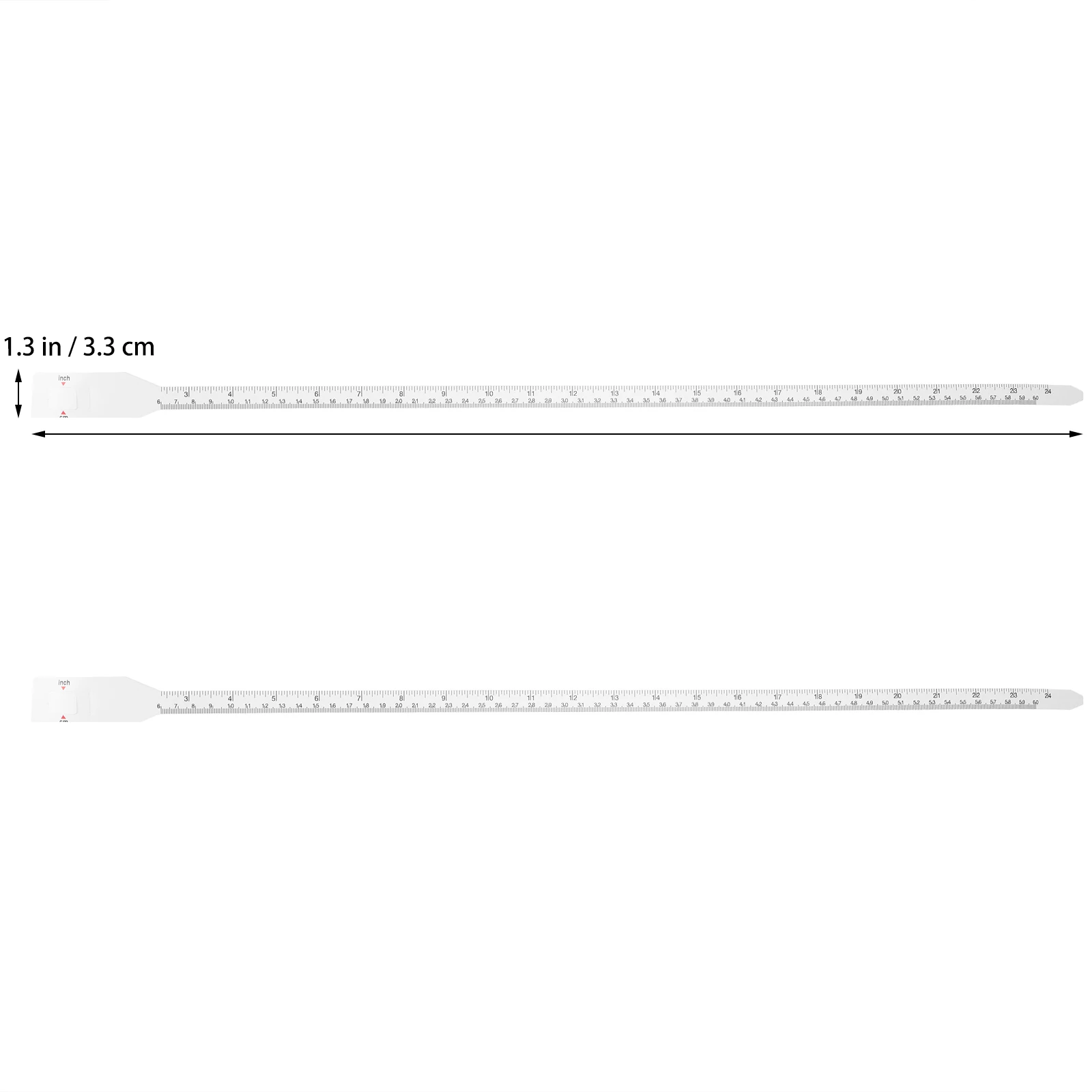 

3Pcs Head Circumference Measuring Tape 60cm 24Inch Long Soft Ruler Baby Arm Measure PP Material Retractable Sewing Tools