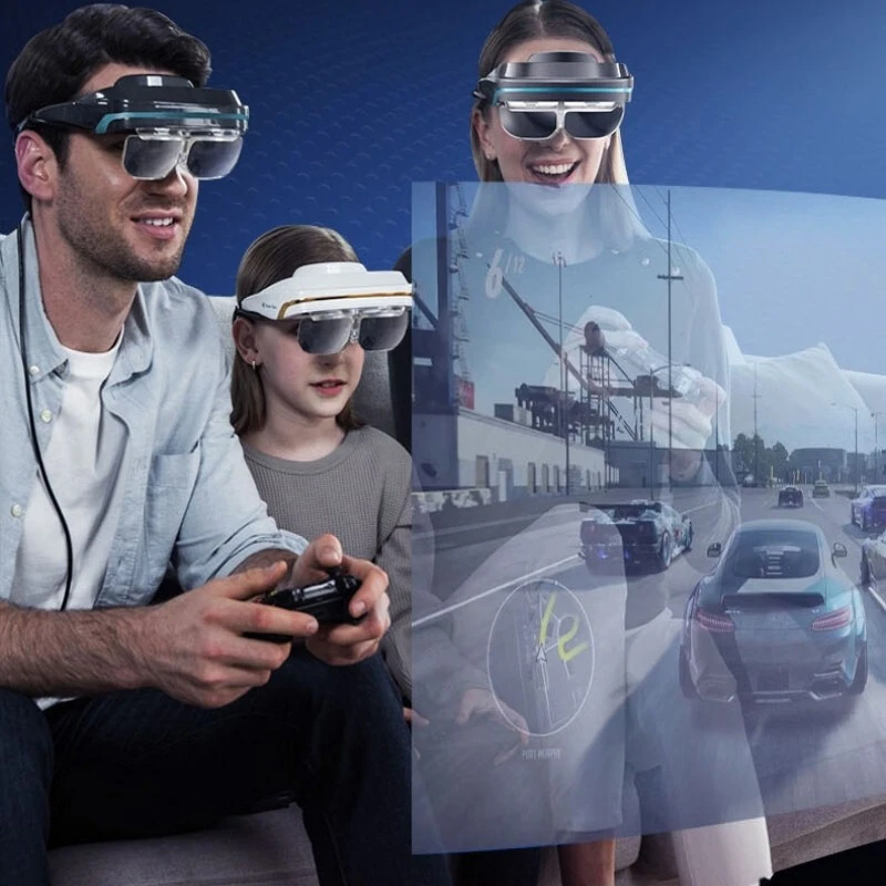 4K high-definition AR smart glasses, foldable, lightweight, and portable 3D gaming viewing device VR