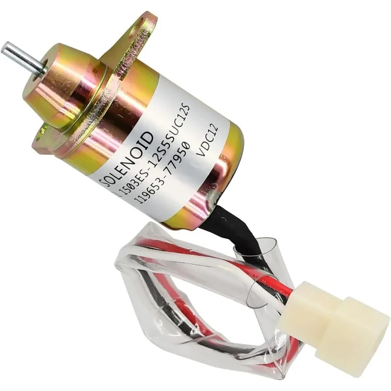 

119653-77950 1503ES-12S5SUC5S Fuel Shut Down Solenoid Valve 12V for Yanmar 2TNV56 2TNV70 3TN66L 3TNE68 3TNE78A 3TNE88 Engine
