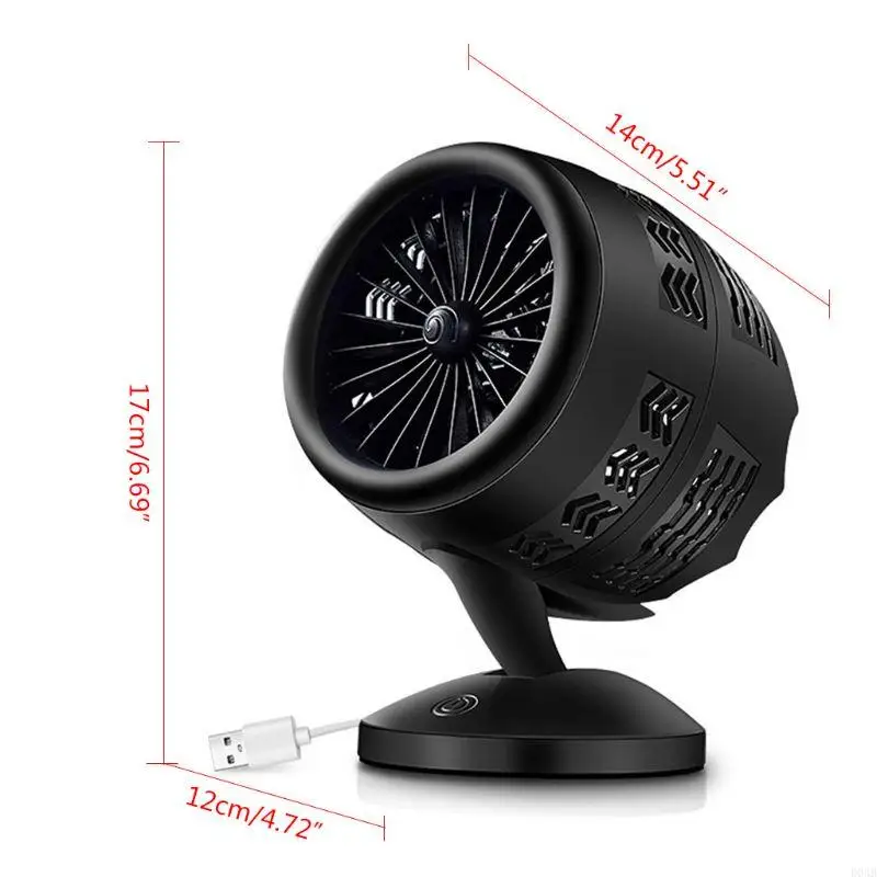 D0AB Mini Desktop Cooling Fan Fan Summer USB -мощный вентилятор.