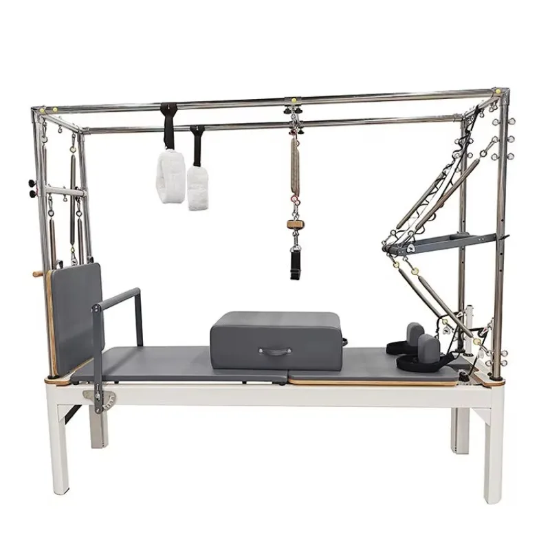 

High-End 3-in-1 Aerial Trapeze 0 Full Track Aluminum Frame Pilates Reformer for Professional Studio