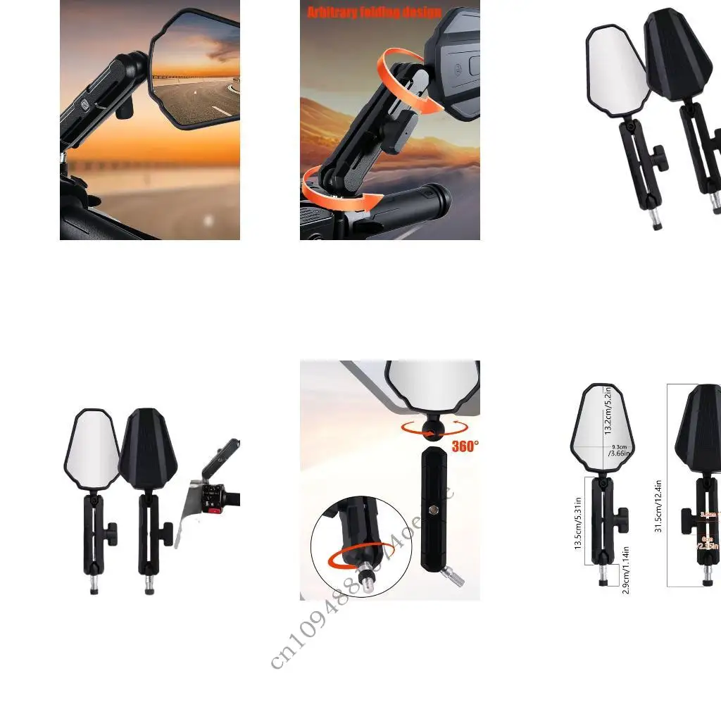 

Сверхмощное складное зеркало заднего вида для велосипеда-грязевика, совместимость с несколькими брендами, надежное крепление для
