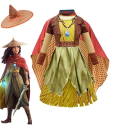 The Last Dragon and R-Raya Cosplay Costume Halloween for Kids Anime Cosplay Clothes Princess dress Children Performance Costume
