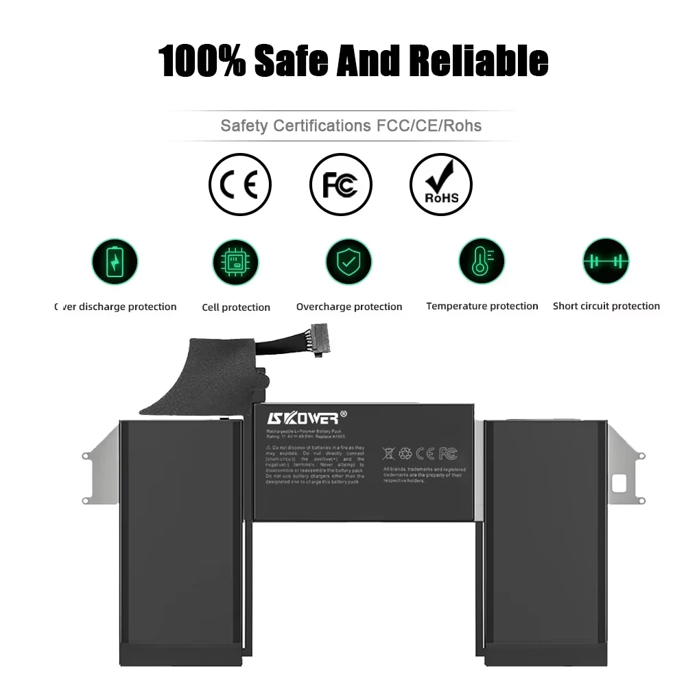 بطارية SKOWER A1965 لأجهزة Apple MacBook Air 13 "A1932 2018 2019 A2179 أوائل 2020 EMC 3184 EMC3302 020-02455