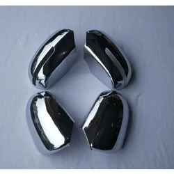 2Pcs ABS Chromed Side Door Rearview Mirror Cover Trims Car Accessories Fit For KIA K2 2011 2012 2013 2014 2015