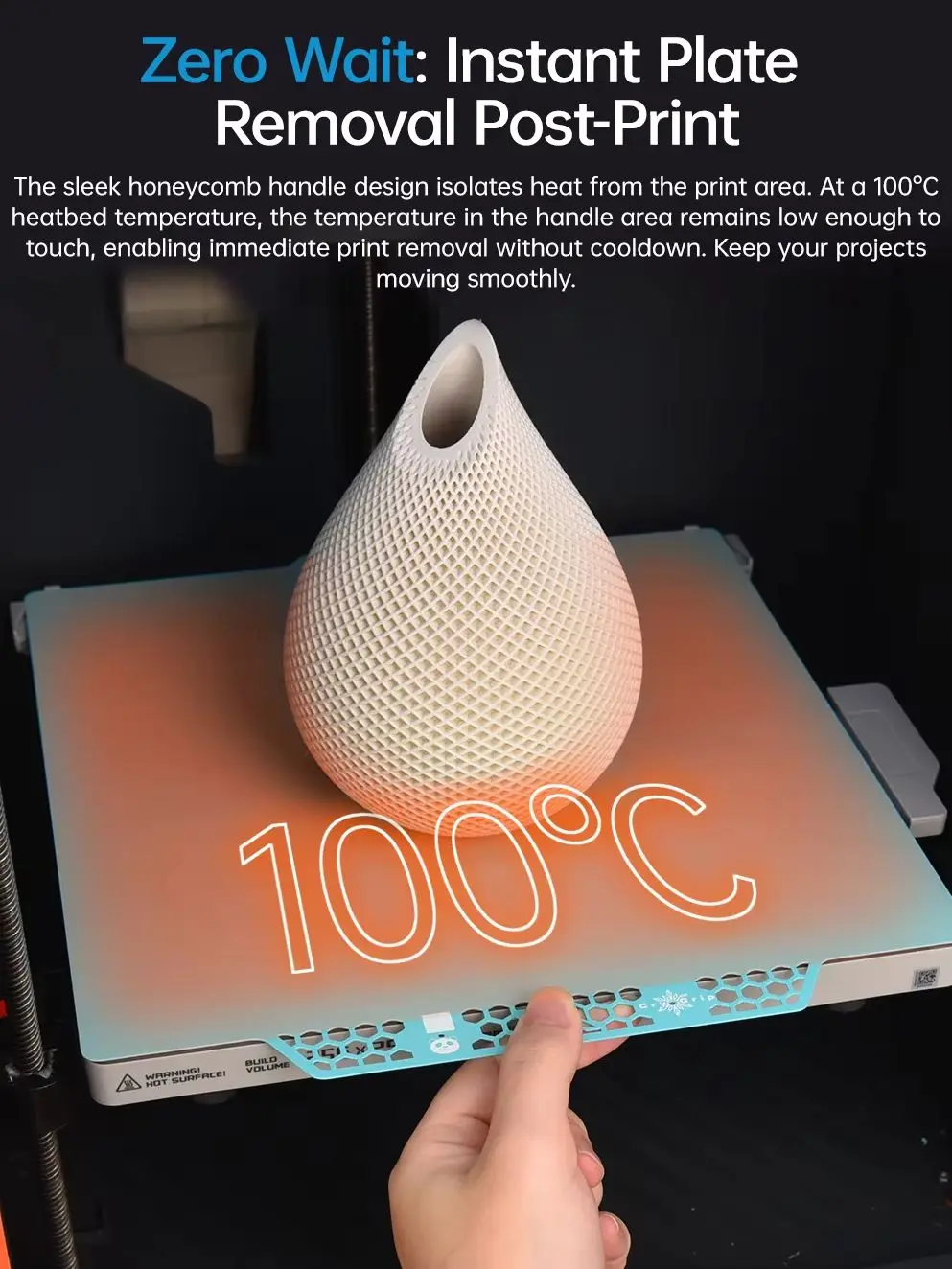 Płyta konstrukcyjna BIGTREETECH Panda CryoGrip Pro Cool Plate do Bambu Lab H2D H2S Adventurer 5M Kobra 3 Combo K1 MAX Ender3 Prusa Qidi — 2