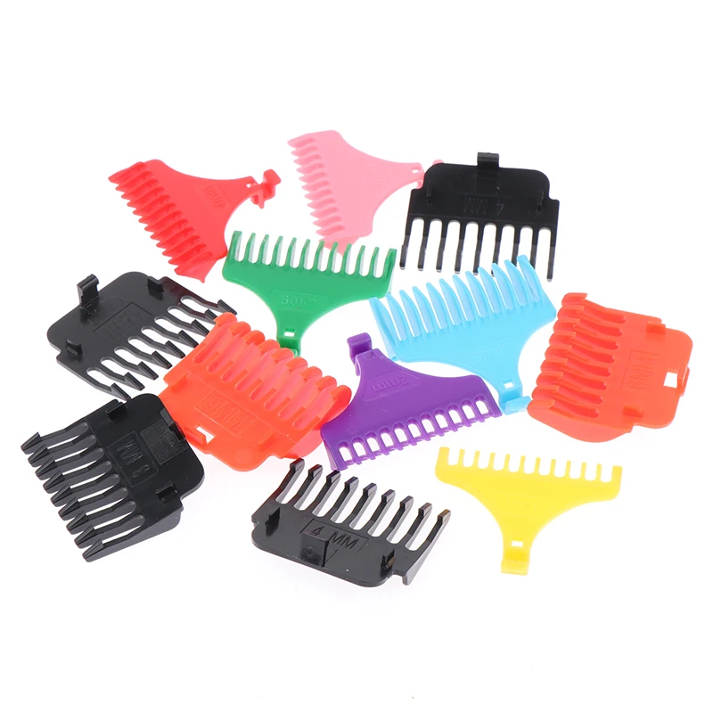 6Pcs Hair Trimmer Limit Comb Universal Black Guards