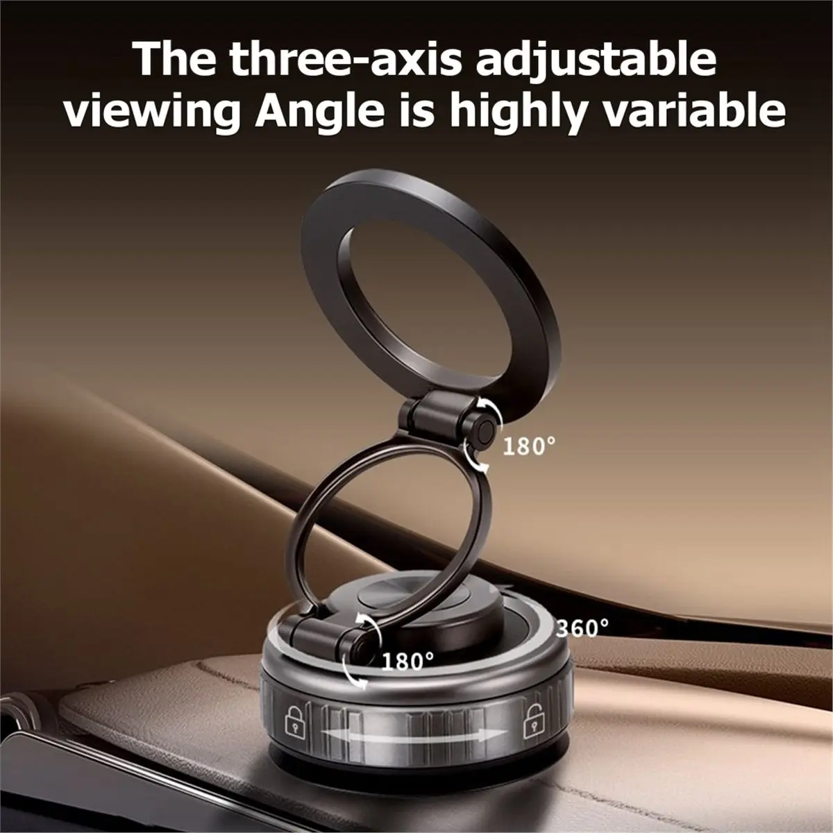 Can buy 360° Adjustable Vacuum Suction Bracket Suction Car Mount Cell Phone Holders for Car Home Travel