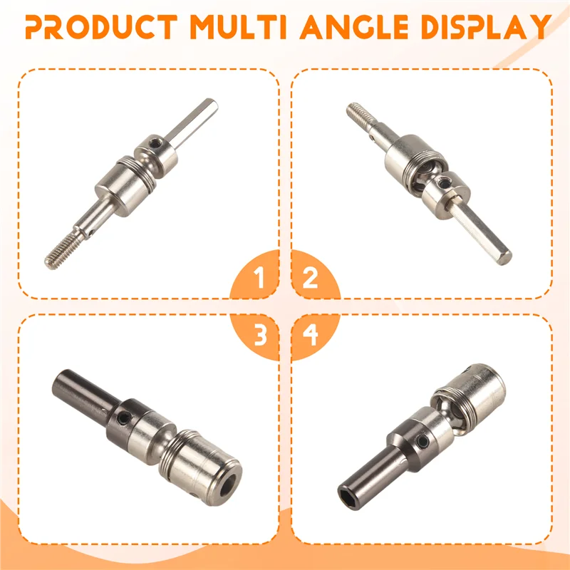 ABJL-CVD Ruota Anteriore Universale Albero Motore Accessori Per Wltoys 12428 12423 12427 1/12 RC Auto Parti di Aggiornamento