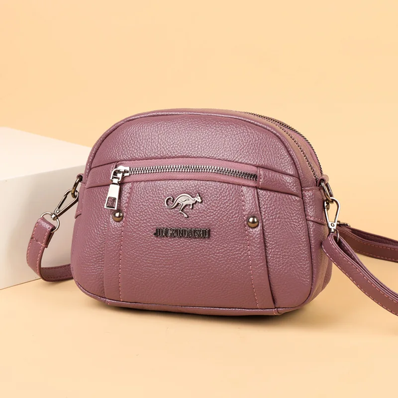 2025 torebka mamy zmień torbę mobilną w stylu europejskim i amerykańskim miękka torebka ze skóry PU nowa mała przekątna torba na ramię