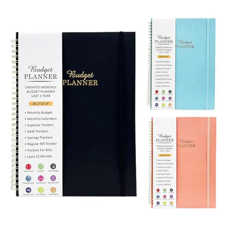 Monthly Finance Organizer Effective Bill Organizer & Budget Planner Bill Tracker Finance Planner With Double-Sided Pockets For