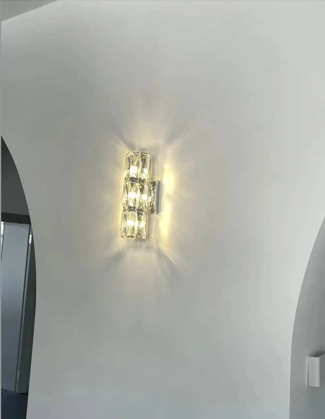 الحديثة الكريستال الجدار مصباح للتلفزيون خلفية المنزل الشمعدان Led تركيبة إضاءة غرفة المعيشة مرآة غرفة نوم الديكور الداخلي #6