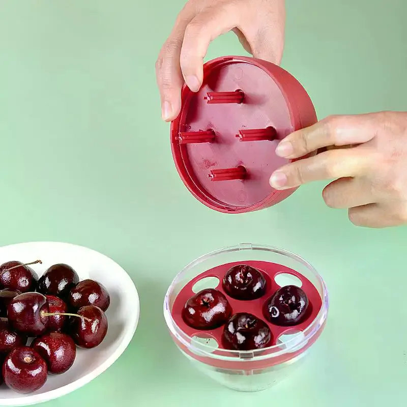 Cherry Pitter Tool Pitting Tool, 4 Holes Dates Core Upgrade Cherries Stoner Cherry Core Remover Fruit Seed Remover For Household