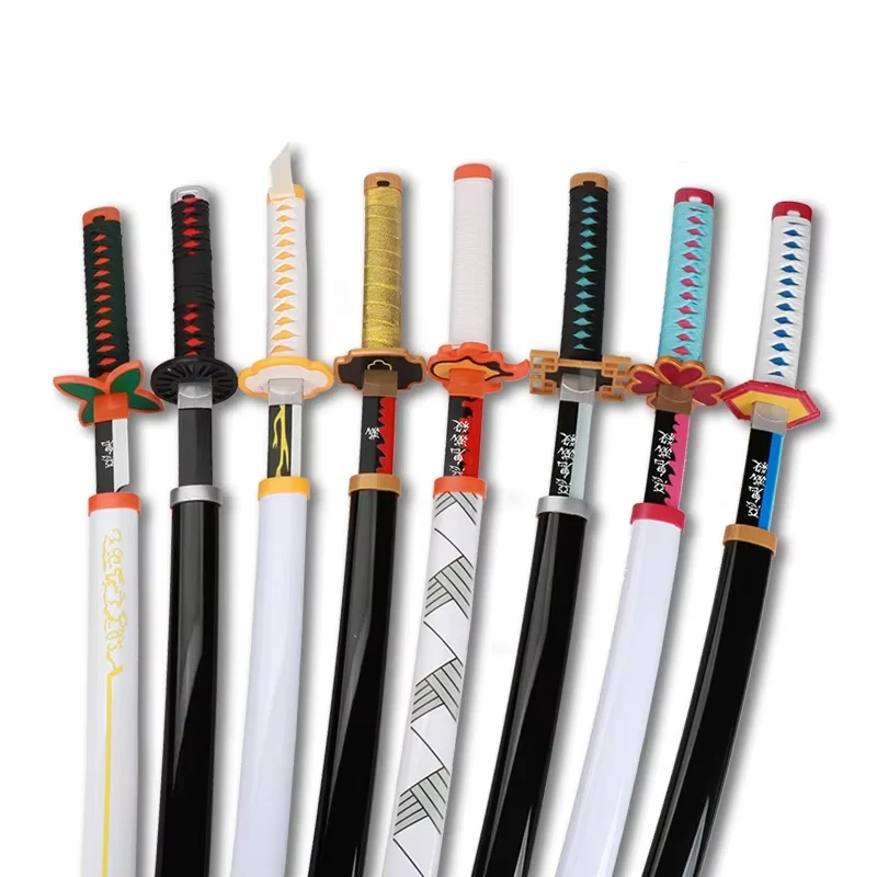 Anime Cosplay Katana 104cm/41 pouces, cadeaux de noël, accessoires de jeu, Reproduction de motifs 1: 1, jouet épée en bambou