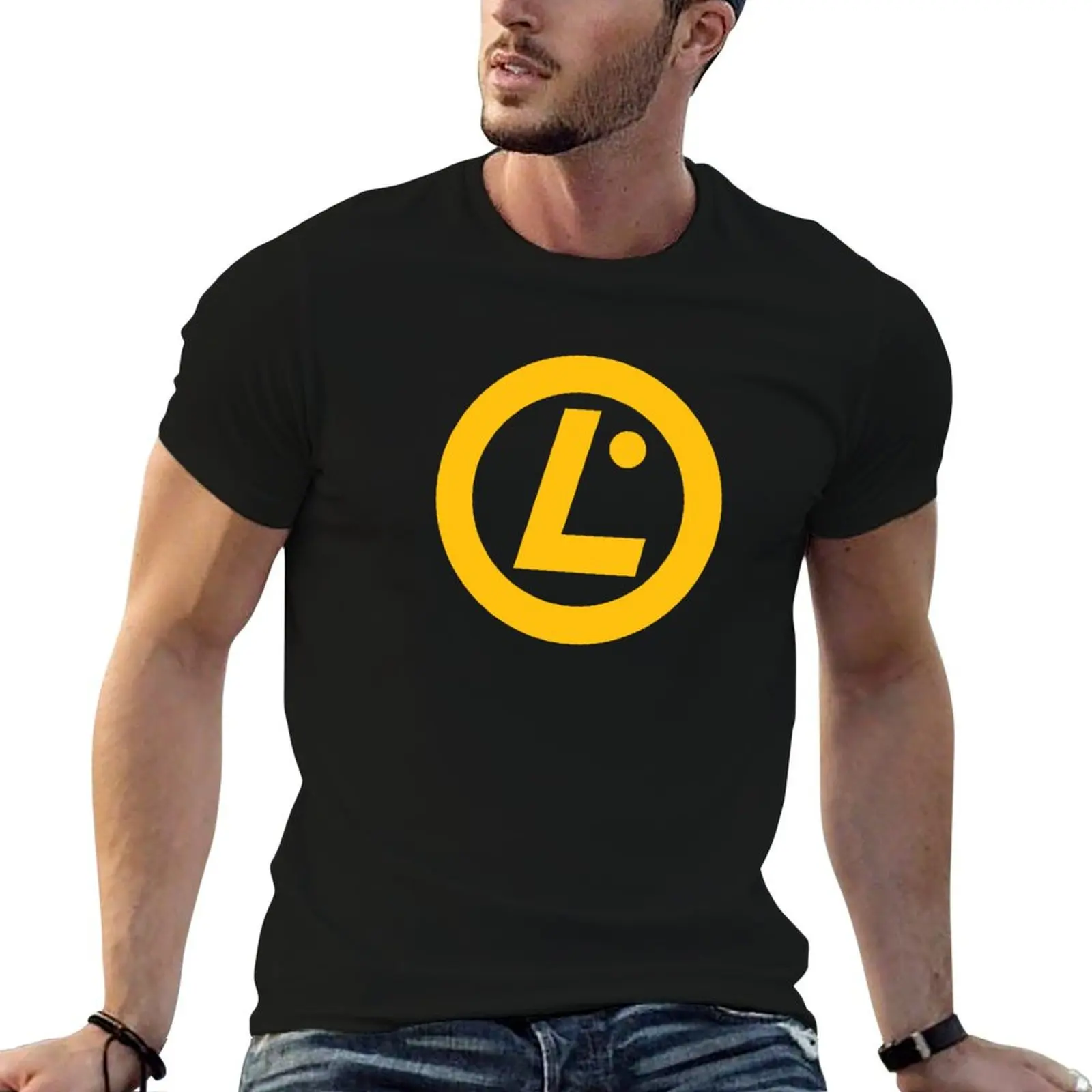 LPI yellow logo Linux Professional Institute T-Shirt custom shirt summer clothes fruit of the loom mens t shirts