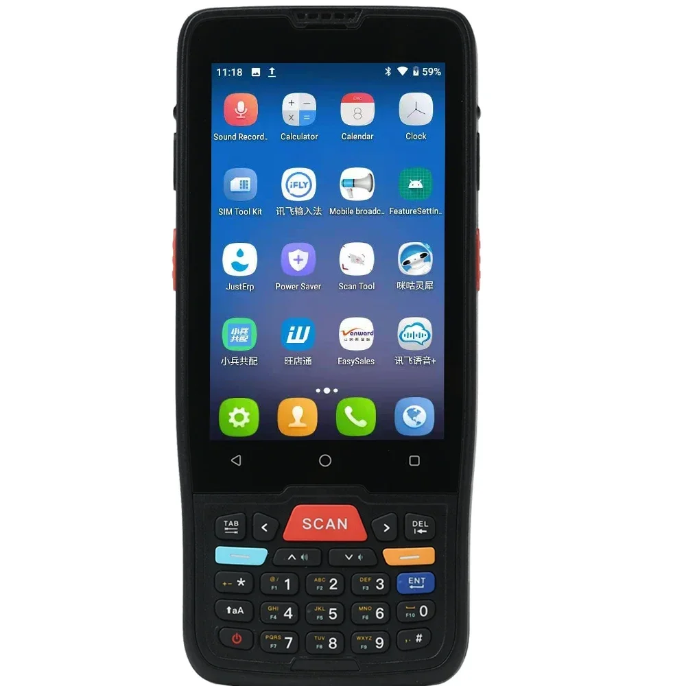 Factory Industrial PDAs With IP65 Waterproof 4G LTE Unimes U71 Rugged Handheld Android For Retail Warehouse Logistics PDA