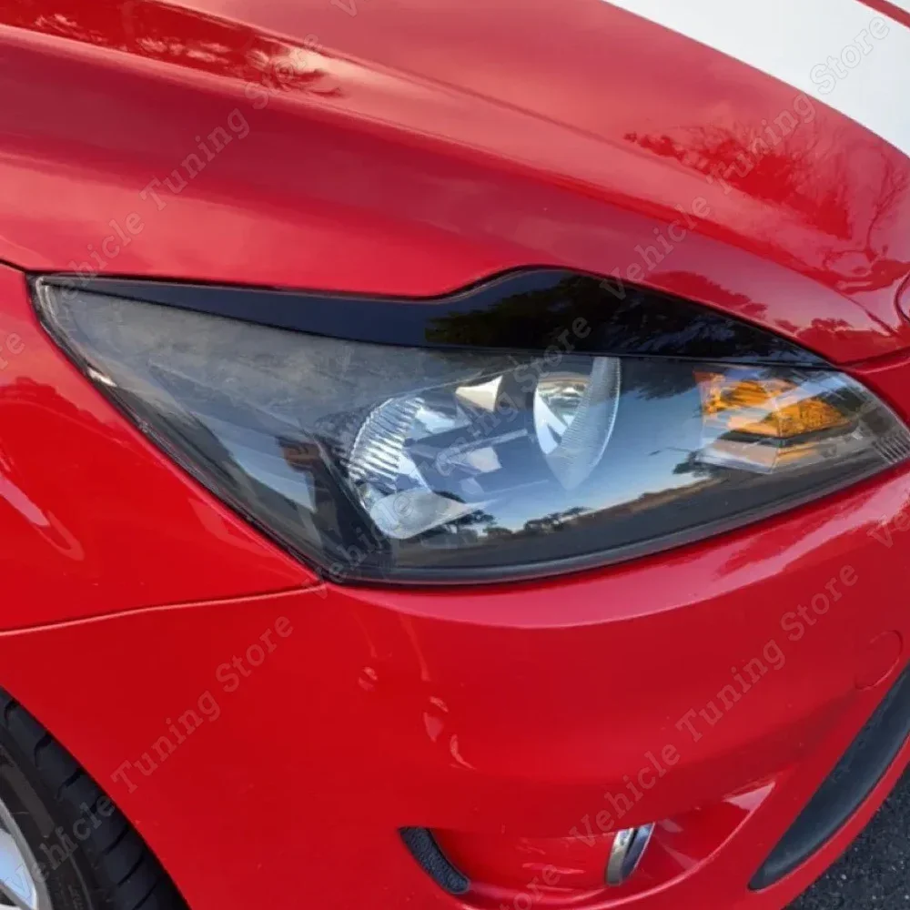 For Focus MK2 MK2.5 2008-2011 Front Headlight Eyelid Eyebrow Trim Head Lamp Decorative Cover Sticker Car Accessories Body Kits