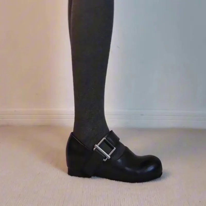 Niche Inner Heightened One Strap Mary Jane Shoes Women's New Retro Single Shoes