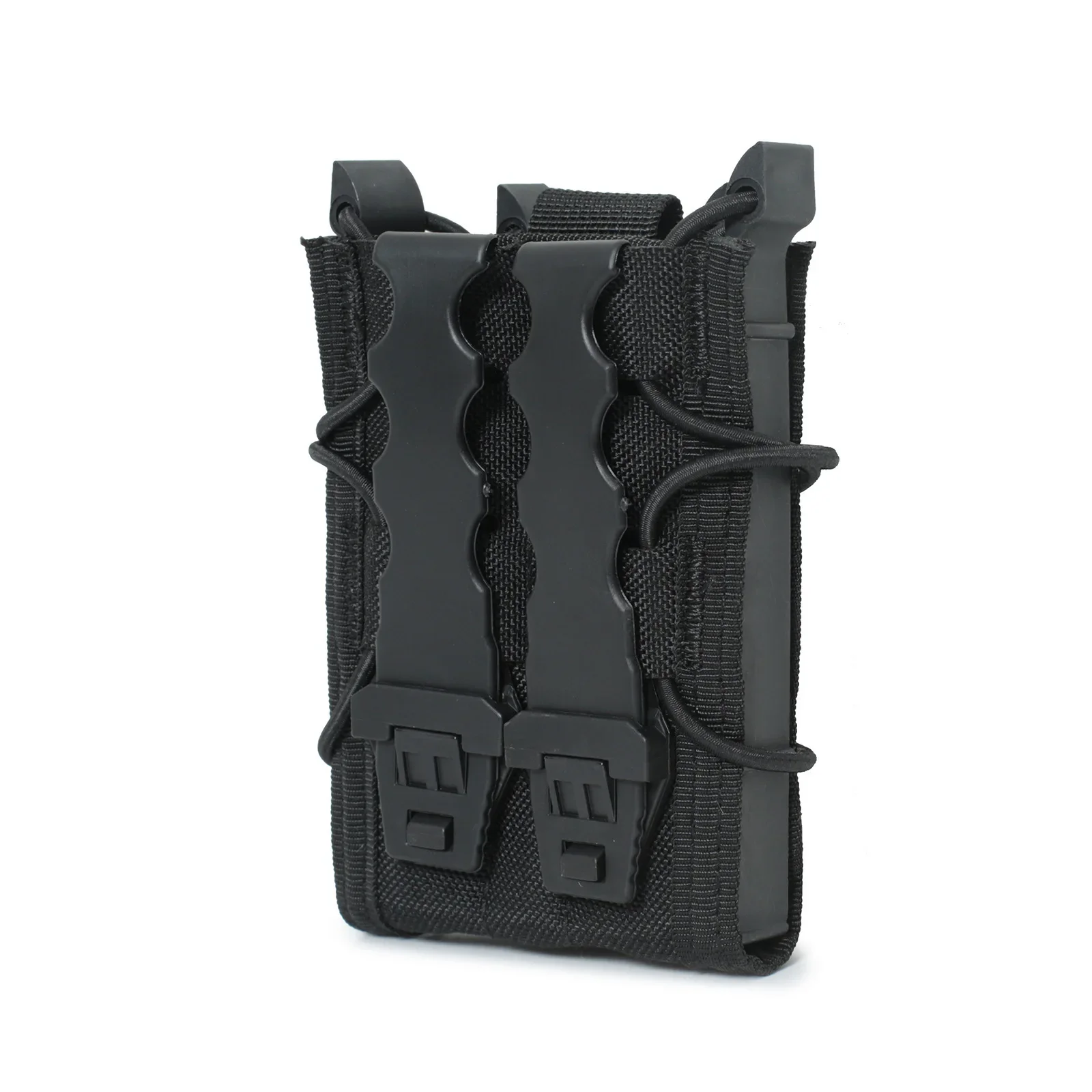 5.56 9mm Molle Magazine Pouch AK AR M4 AR15 Double Decker Magazine Holder Bag Rifle Pistol Mag Holster Hunting Vest Pouches