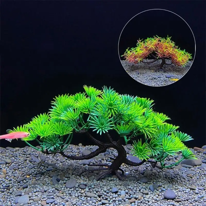 68UC Aquarium Plant Fish Fish Sanks Decorations Tree Tree Grass 13cm