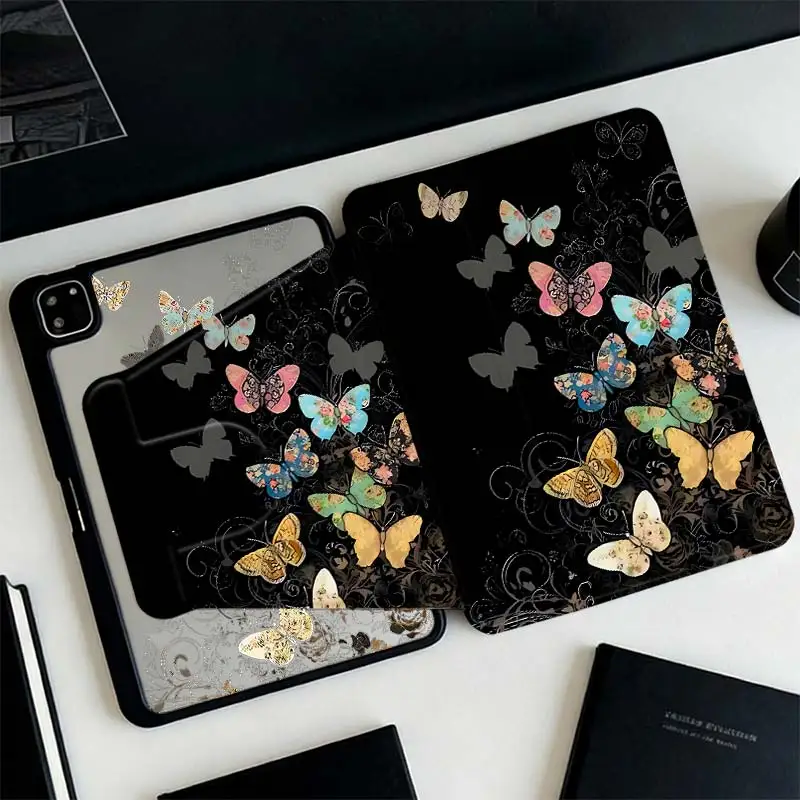 Multi-Angle 360° Rotate Acrylic Cover For iPad A16 2025 11 Air11/13 IPad Mini6 8.3 Pro 10.5 Pro11 iPad 10.2 7/8/9 4/5 10.9 10th